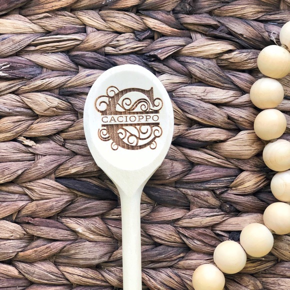 Split Monogrammed Spoon - Picture 4 of 5